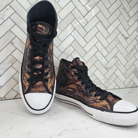 Converse Chuck Taylor All Star Tiger Sequin High Tops Women's Sz 9 Mens 7 - Picture 2 of 14
